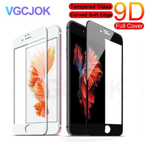 9d Curved Full Cover Tempered Glass On For Iphone 7 8 6 6s Plus Screen