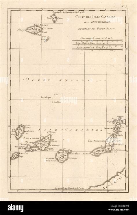 Carte Des Isles Canaries Avec L Isle De Madere Et Porto Santo BONNE