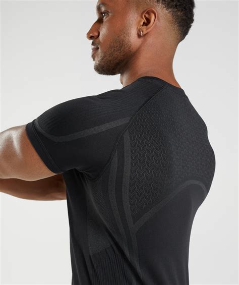 Gymshark 315 Seamless T Shirt Black Gymshark