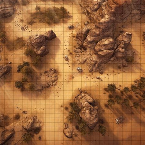 Desert Trail Battle Map Dnd Battle Map Dandd Battlemap Dungeons And