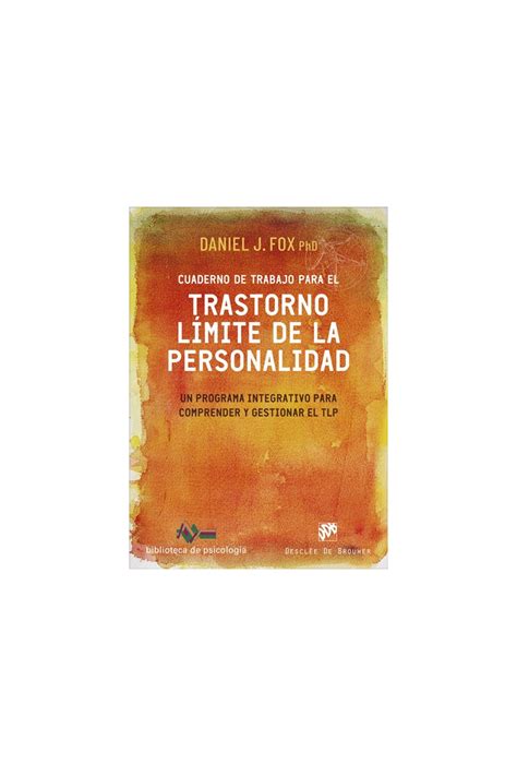 Cuaderno De Trabajo Para El Trastorno Límite De La Personalidad