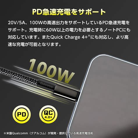 100w Pd急速充電対応ケーブル 1m 2m One Netbookストア