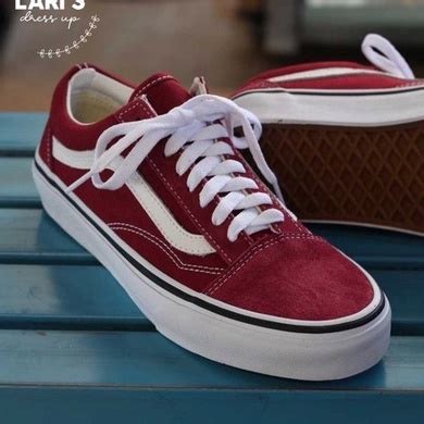 T Nis Vans Old Skool Feminino Masculino Casual Unissex Vermelho E Bordo