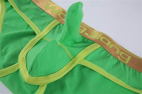 New Cotton Brand Men Underwear Fashion Penis Push Up Cup Front Enhancement Gay Men Briefs