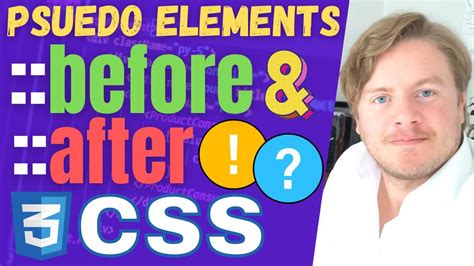 How To Use After And Before Pseudo Elements In Css Youtube