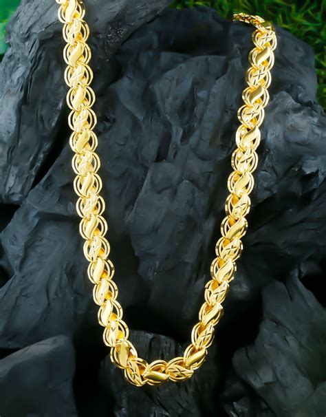 Buy Stylish Gold Finish Bold Chain For Men's Online | Anuradha Art ...