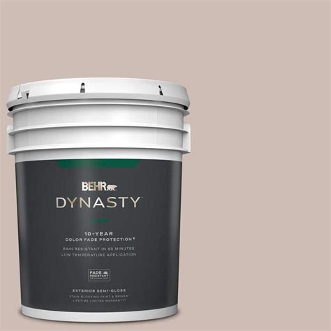 BEHR DYNASTY 5 Gal N150 2 Smokey Pink Semi Gloss Enamel Exterior