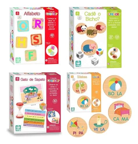 Kit Jogos Pedag Gicos Educativos Em Madeira Nig Brinquedos