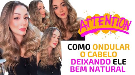 Como Ondular O Cabelo Chapinha Ondas Grandes E Naturais Youtube