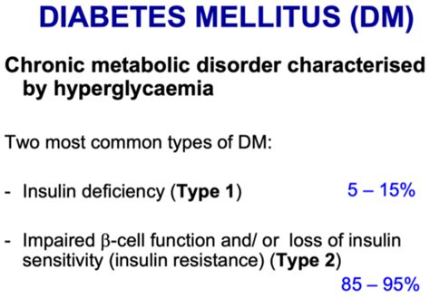 Diabetes Mellitus Flashcards Quizlet