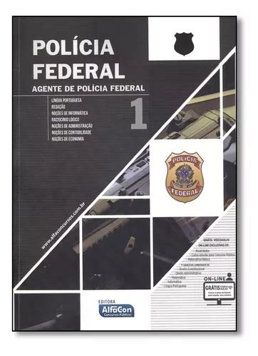 Apostila Policia Federal Agente Vol 1 Alfacon Frete grátis