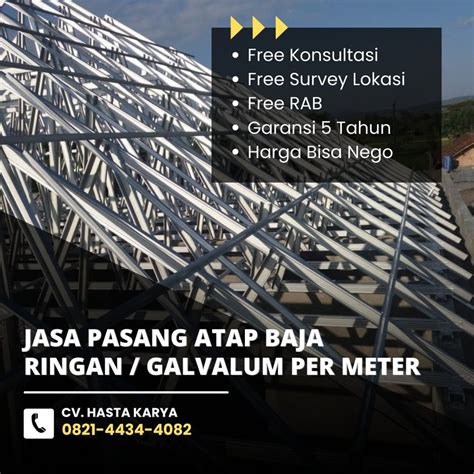 Harga Pemasangan Galvalum Mojokerto CV HASTA KARYA