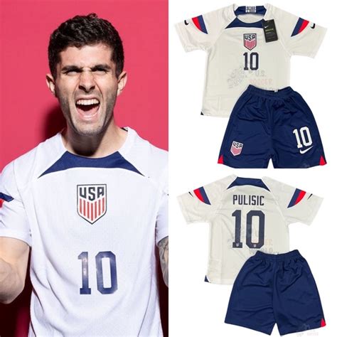 Nike Shirts And Tops New Usa Pulisic Home Kids Soccer Jersey Kit