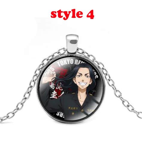 Anime Tokyo Revengers Necklace Pendant Glass Hanemiya Kazutora Manjirou