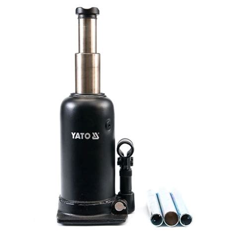 Домкрат гидравлический бутылочный двухштоковый Yato 5,0т (YT-1711 ...