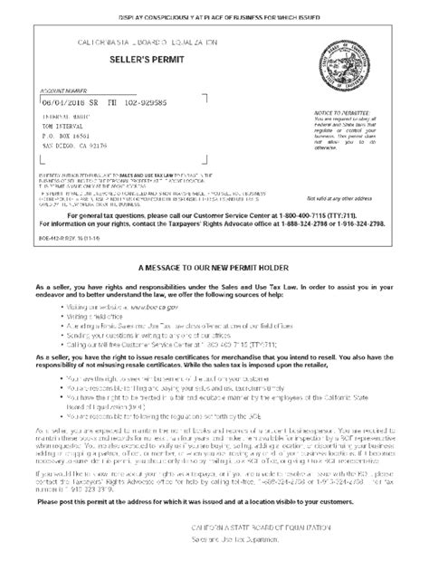 Ca Permit Board Equalization 2014 2025 Form Fill Out And Sign