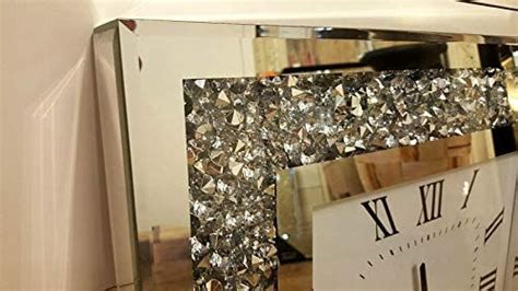 Premierinteriors Gatsby Modern Diamante Crushed Crystal Mirror Glass