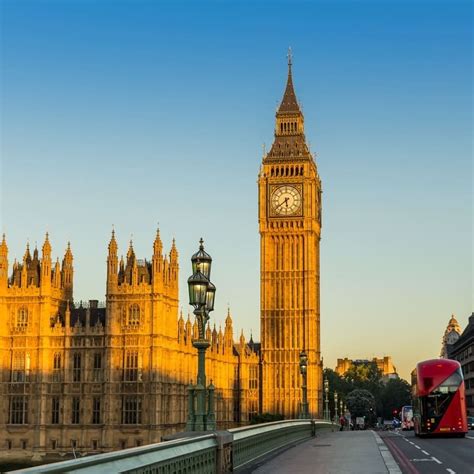 Elizabeth Tower Containing The Big Ben Clock Westminster Central