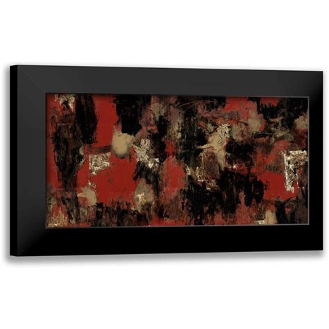 Green Elise 24x14 Black Modern Framed Museum Art Print Titled