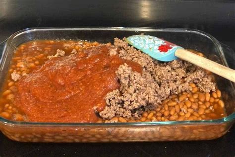 Easy Southern Baked Beans With Ground Beef Recipe Foodtalk