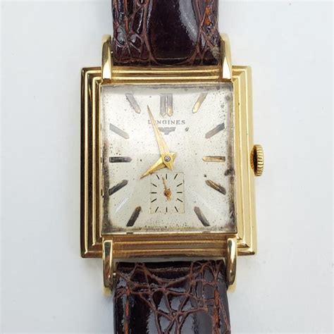 Lot Vintage Longines 18K Gold Wristwatch