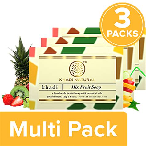 Buy Khadi Natural Mix Fruit Handmade Herbal Soap Online At Best Price