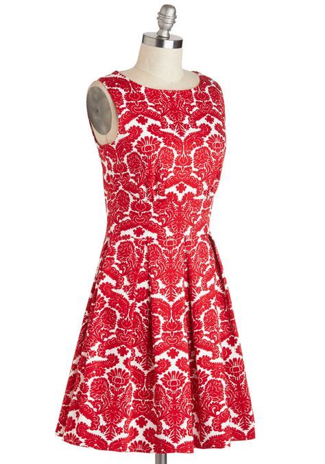 Aint We Haute Fun Dress In Floral Flourish Mod Retro Vintage