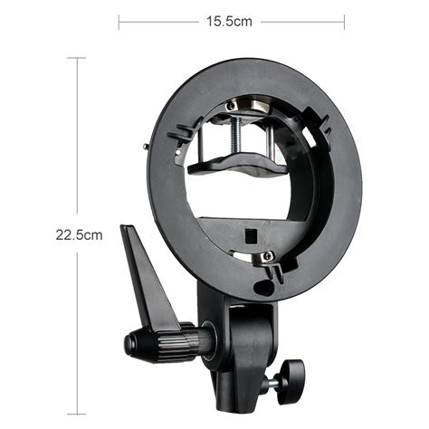 Godox S Type Speedlite Bracket Flash Holder Lampu Kamera Bowens Mount