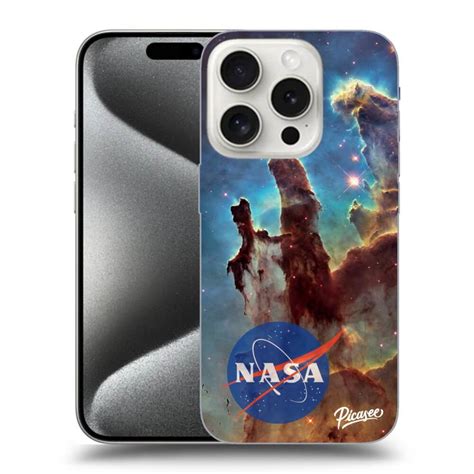 Picasee Silikonowe Czarne Etui Na Apple Iphone 15 Pro Eagle Nebula Picasee