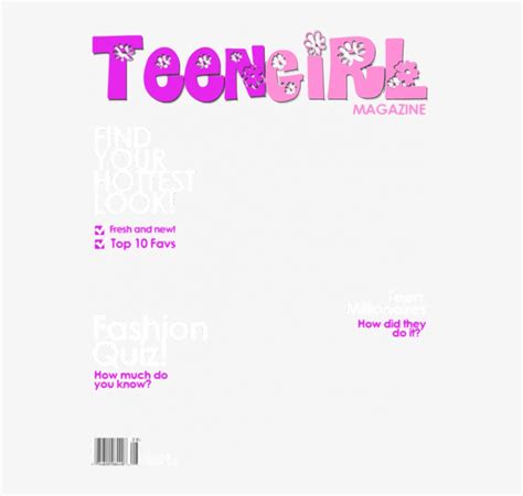 Magazine Cover Template Tulisan