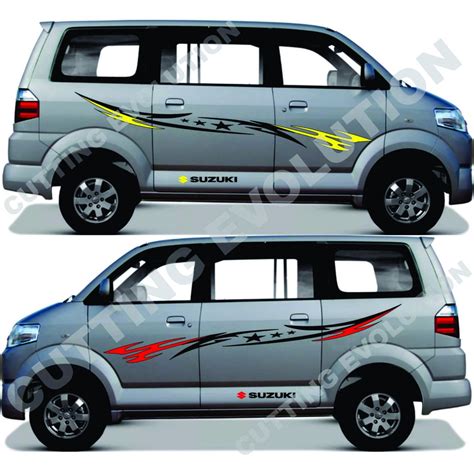 Jual Stiker Mobil Suzuki Apv Stiker Cutting Mobil Apv Luxio Shopee