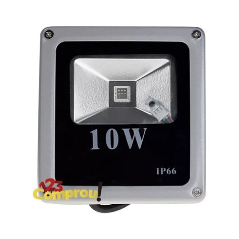 Refletor Holofote Led Rgb 10w Ip65 Bivolt Loja Carrion Distribuidora