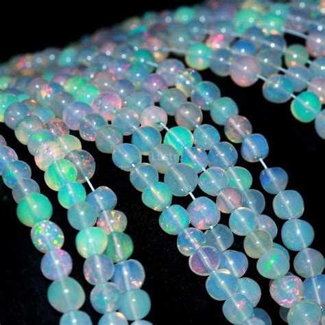 Natural Ethiopian Opal Beads Natural Welo Fire Opal Beads AAA Welo Fire