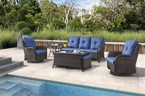 Parkwell Pcs Outdoor Wicker Rattan Conversation Patio Furniture Set