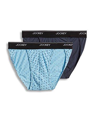 Buy Jockey Men S Underwear Elance String Bikini 2 Pack Shadow Blue Diamond Geo M Online At