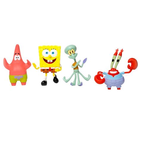 Spongebob Squarepants Bendable 4pc Figure Set Casay Llc