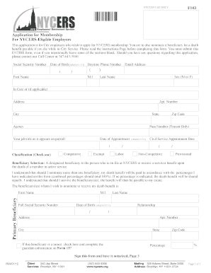 Nycers F Form Fill Out And Sign Printable Pdf Template