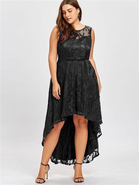 Plus Size Lace High Low Evening Dress Evening Dresses Plus Size Lace Evening Dresses High