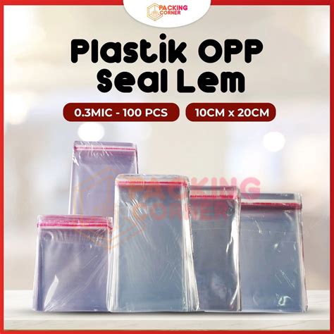 Jual Plastik Opp Bening Seal Lem Kue Roti Sendok Garpu Undangan 10x20