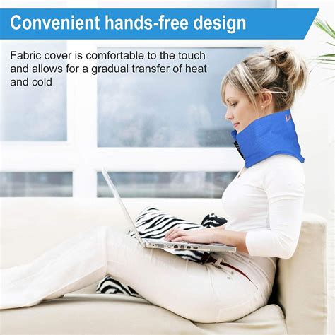 Lotfancy Neck Ice Pack Wrap Hot Cold Therapy For Shoulders Cervical Medical Cooling Gel