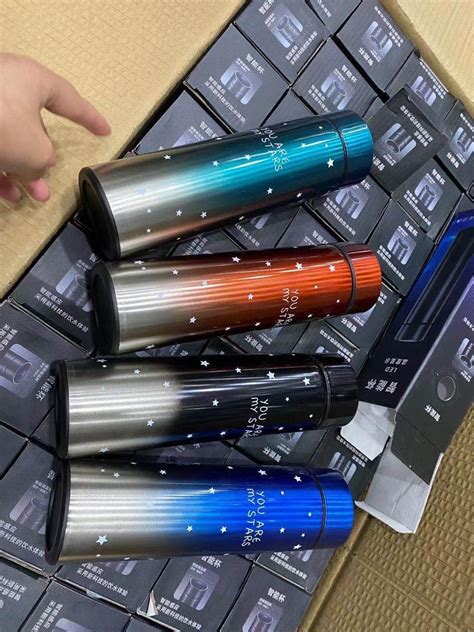 Smart LED Active Temperature Display Indicator Insulated Stainless Steel Hot Cold Flask Bottle