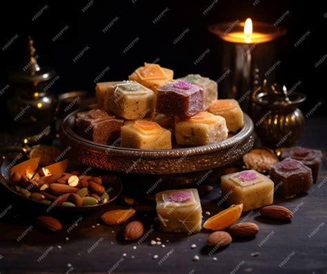 Premium AI Image | Diwali Mithai