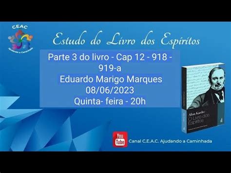 Estudo do Livro dos Espíritos Parte 3 do livro Capítulo 12