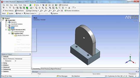 Ansys Workbench Cad Transfer From Solidworks And Design Modeler Youtube