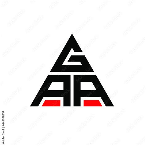 GAA triangle letter logo design with triangle shape. GAA triangle logo ...