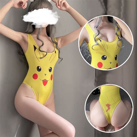 Jual Lingerie Wanita One Piece Kawaii Sling Open Crotchless Thong