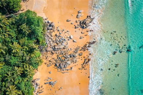 Nai Thon Beach And The Wooden Stairs In Phuket Thailand Stock Photo