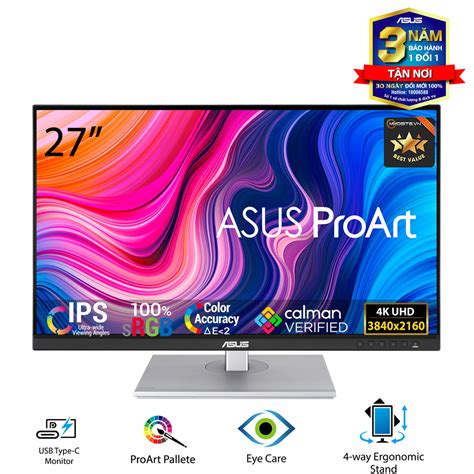 Màn Hình ASUS ProArt PA279CV-R 27inch| 4K| IPS| 100% sRGB