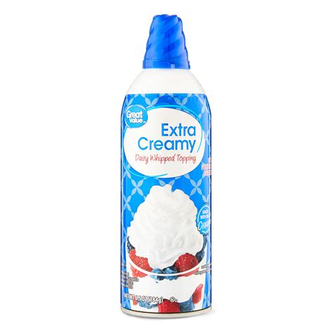 Great Value Extra Creamy Dairy Whipped Topping 65 Oz