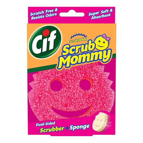 Cif Scrub Mommy Dual Sided Scrub Sponge NTUC FairPrice